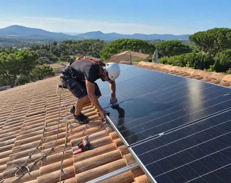 Installateur panneaux solaires Les Angles — pose photovoltaïque sur toiture